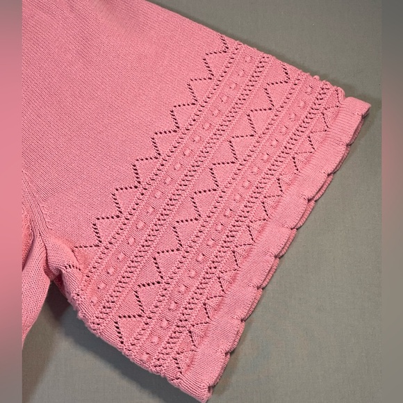 NWT Boden Wide Sleeve Embroidered Knit Midi Dress; Dusty Rose - Womens US 16/18L - Picture 11 of 17